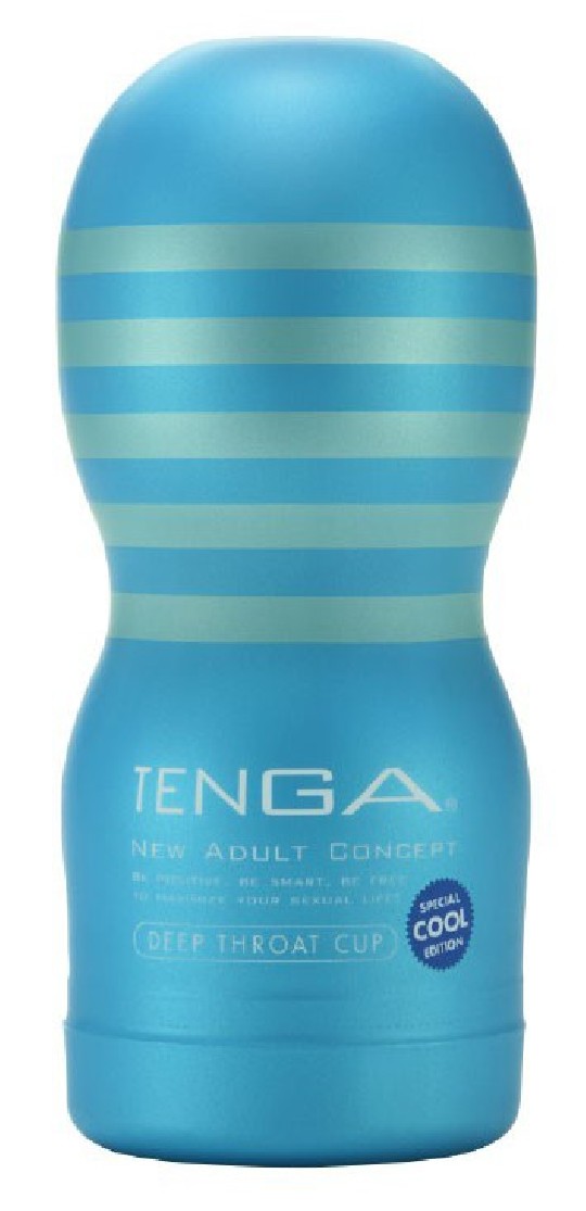 imports TENGA Deep Throat Cool Cup Le masturbateur de la marque TENGA est ici dans sa formule Cool. C'est-à-dire qu'il contient 