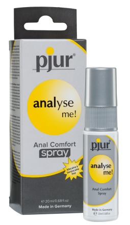 imports Spray anal relaxant Analyse Me Pjur 20mL Composition : Dimethicone, Dimethiconol, Simmondsia Chinensis Seed Oil, Amyris 
