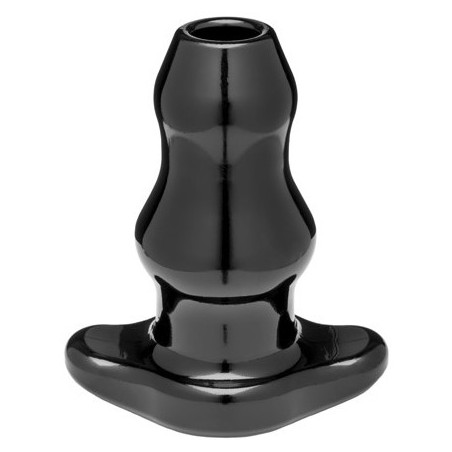 Tunnels Anal Plugs Double Tunnel Extra-Large Black Plug 14 x 7.6cm Double Tunnel Extra wide anal plug that we offer on gay sexsh