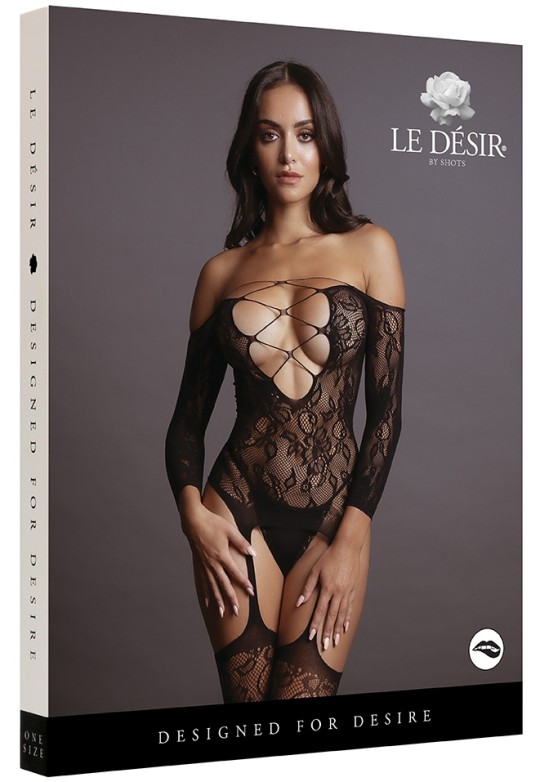 Combinaisons Combinaison jarretelles Criss Cross - Le Désir Taille unique s'adaptant du S au XL.Composition : 92% polyamide, 8% 