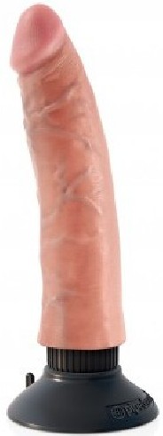 Godes Vibrants Gode vibrant King Cock 18 x 4 cm Le gode vibrant ici présenté est un sex toy gay de la marque King Cock, l'une de