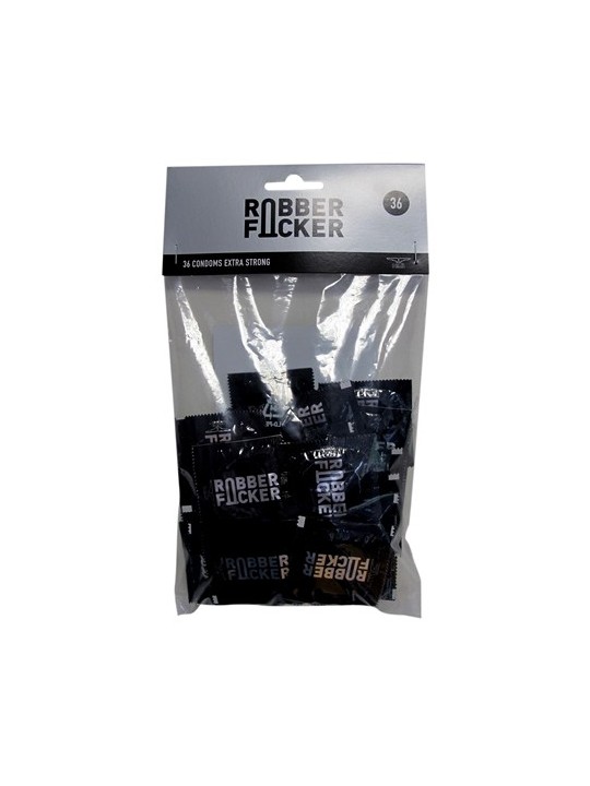 imports Préservatifs RubberFucker x36 Ce sachet de préservatifs contient 36 capotes MisterB.Ils sont spécialement conçus pour le