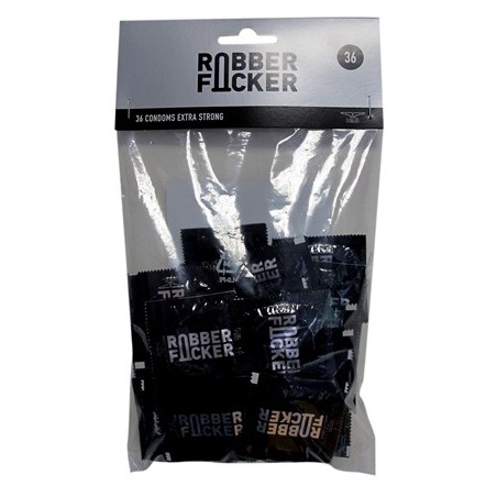 imports Préservatifs RubberFucker x36 Ce sachet de préservatifs contient 36 capotes MisterB.Ils sont spécialement conçus pour le