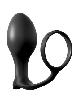 Stimulateurs Prostatiques Classiques Plug anal Gasm avec cockring 10cm Ce plug anal est aussi appelé Ass-Gasm car il possède deu