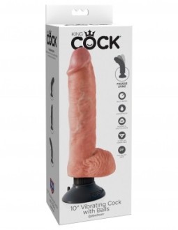 Realistic gods Gode vibrant with Balls King Cock 20.5 x 5.7 cm The vibrating dildo King Cock there are several versions on the g