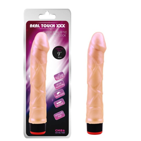 Godes Réalistes Gode vibrant Real Touch 19 x 4 cm Ce dildo de la marque Real Touch est un gode vibrant de 19cm de long pour une 