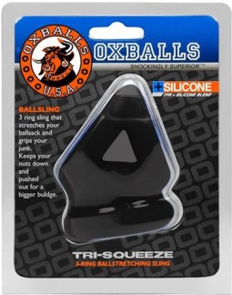 imports Tri Squeeze Ballstretcher Oxballs noir Le ballstretcher Tri-Squeeze de la marque Oxballs est un élément majeur de la sex