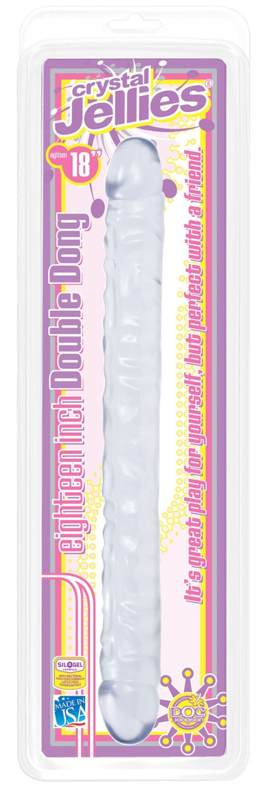 Double Dongs Double dildo Jelly Clear 44 x 4.3 cm Sextoy made of PVC 55,92 €