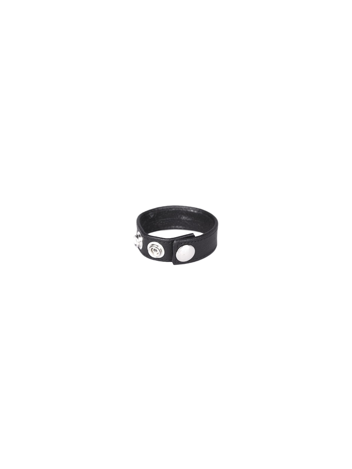 imports Anneau Pénien Cuir Noir 3 Pressions Cet anneau pénien noir est réalisé en cuir. Il est composé de 3 boutons pressions en