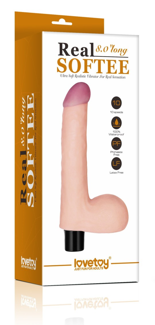 Realistic gods Vibrating God with Real Soft scholarships 14 x 4cm The Real Soft vibrating dildo is here in its version with scho