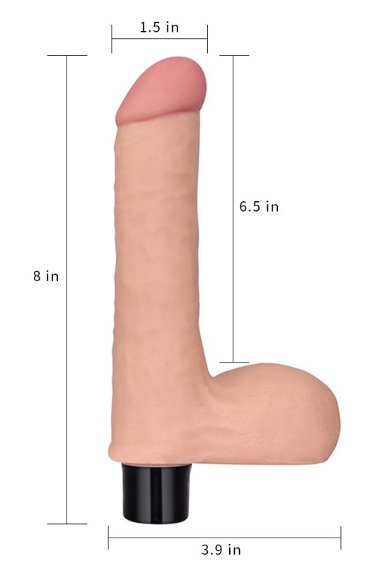 Realistic gods Vibrating God with Real Soft scholarships 14 x 4cm The Real Soft vibrating dildo is here in its version with scho