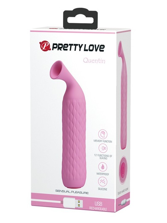 imports Stimulateur de clitoris Quentin Pretty Love Rose Quentin est un stimulateur rechargeable via un câble USB qui vous est f