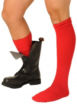 imports Chaussettes Boot Rouges Ces chaussettes rouges de la marque Fist sont des éléments qui complètent une tenue Fetish et ha