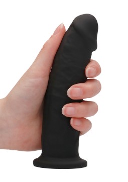 Realistic gods Realrock silicone dildo 14.5 x 3.7 cm This silicone dildo from the Realrock brand is a black sex toy designed wit