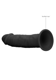 Realistic gods Realrock silicone dildo 14.5 x 3.7 cm This silicone dildo from the Realrock brand is a black sex toy designed wit