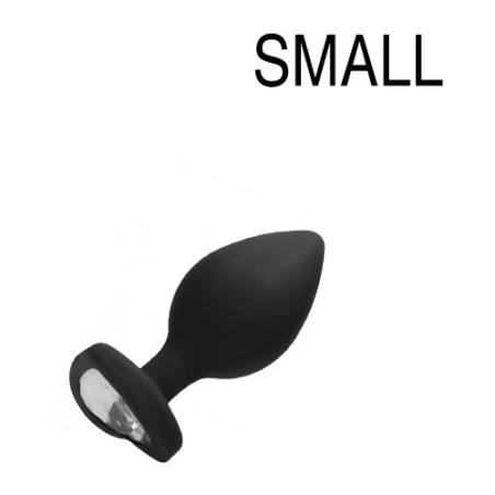 imports Plug Bijou Anal silicone Heart Noir 6 x 2.8 cm Ce plug bijou anal de la marque Ouch! est un sextoy en silicone muni d'un
