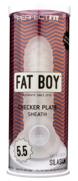 Rallonge de Pénis Gaine à pénis Fat Boy Checker Plate 14cm Cette gaine à pénis est un accessoire de la marque Perfect Fit. Elle 