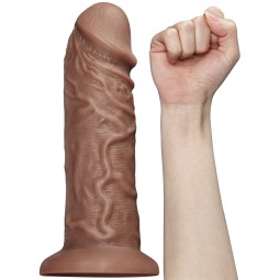 Realistic gods Vibrating god Chubby Dildo 23 x 6.5 cm Brown This vibrating dildo of the brand LoveToy is a 23cm long unstable se