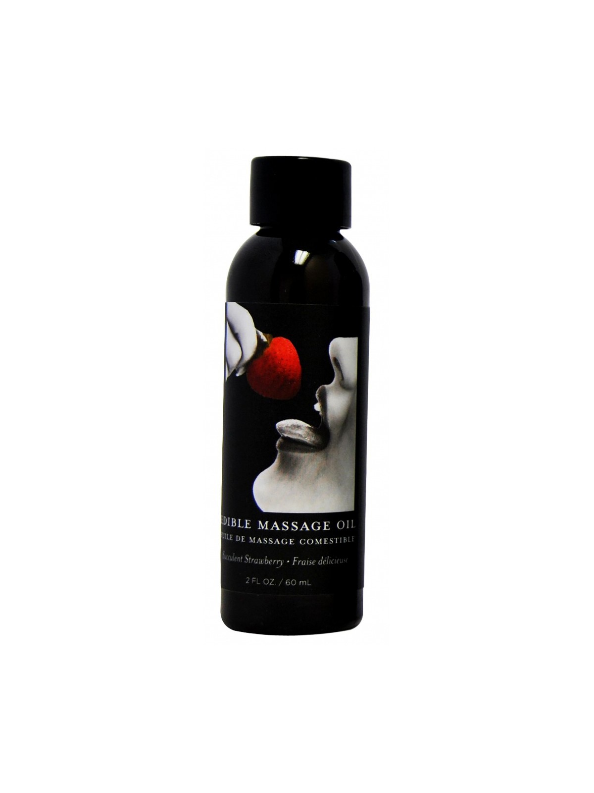 imports Huile de massage comestible Fraise 60ml Composition : Prunus Amygdalus Dulcis Oil, Vitis Vinifera Seed Oil, Prunus Armen
