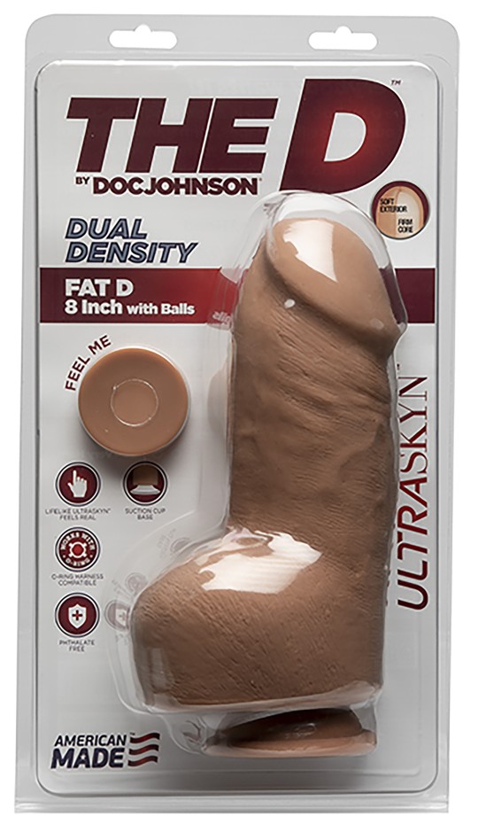 Realistic gods Realistic Gode Fat D UltraSkyn 14 x 7 cm Caramel This dildo of the Fat D range is designed with a realistic shape