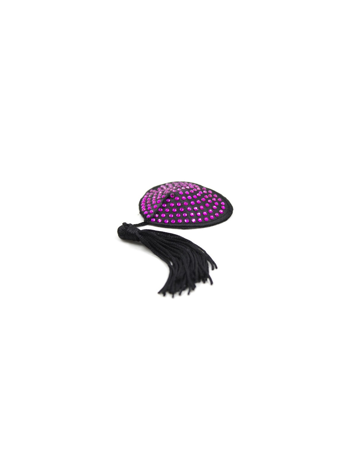 imports Cache-Tétons Coeur Noir-Violet x2 Voilà 2 cache-tétons noirs avec les petites perles brillantes à la surface. La couleur