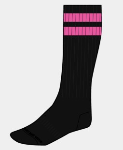 imports Chaussettes Gym Socks Noir-Rose fluo Ces chaussettes de la marque Barcode Berlin font partie de la gamme GYM SOCKS.Elles
