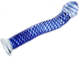 Sextoys en Verre Gode en verre Blue Wave 17.5 x 2.6 cm Ce gode en verre Blue Wave vous offre des moments de jeu anal inoubliable
