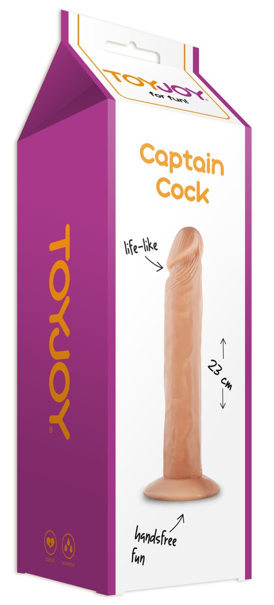 Realistic gods Realistic God Captain Cock 22 x 4.5 cm Captain Cock's realistic dildo is a sex toy made with a straight shape and