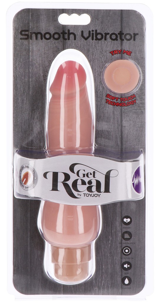 Realistic gods Vibrating god Get Real 14 x 4 cm This vibrating dildo Get Real is a sex toy designed with a realistic shape. It i