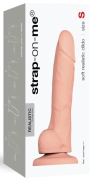 The Vac-U-Lock Soft S realistic dildo 13 x 3.5cm The dildo adapts to the Strap-On harness. Tips: Use a water-based lubricant Cle