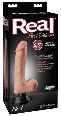 Realistic gods Vibrating Gode Deluxe Feel N°1 - 14 x 4.3cm The operation of the dildo requires 2 AA batteries (not provided) 54,