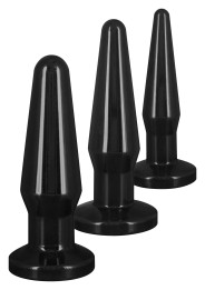 imports Lot de 3 plugs Best Butt Noirs Précautions d'utilisation : Utiliser de préférence un lubrifiant à base d'eau Nettoyer av