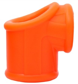 imports Ballstretcher silicone Cock Ball Orange Conseil : Éviter l'utilisation de lubrifiant à base de silicone avec cet accesso