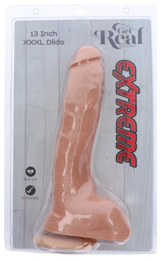 Realistic gods Gode XL Extreme Get Real 27 x 7.5cm Instructions for use: Clean before and after use Preferably use a water-based