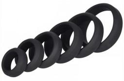 imports Nuisette Guilty icon - Noire Dimensions approximatives : Diamètres des anneaux : 25mm, 32mm, 37mm, 43mm, 49mm, 56mm. Épa