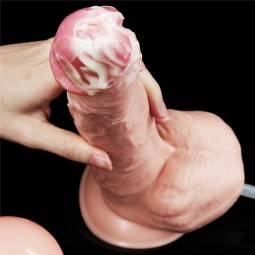 Godes ejaculators Gode Suspension with Testicles that ejaculates - 28 cm This ejaculator dildo of the brand Lovetoy is a sex toy