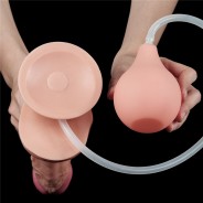 Godes ejaculators Gode Suspension with Testicles that ejaculates - 28 cm This ejaculator dildo of the brand Lovetoy is a sex toy