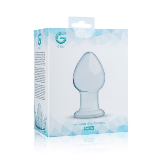 Sextoy en Verre Anal Plug in Glass No.26 To allow you to carefully store your glass plug, a pouch is available. 33,24 €