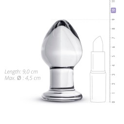 Sextoy en Verre Anal Plug in Glass No.26 To allow you to carefully store your glass plug, a pouch is available. 33,24 €