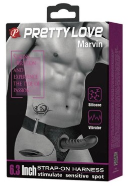 Godes Belts Gode Belt Creux Vibrant Marvin - 16 cm This vibrating belt dildo named Marvin by the brand Pretty Love is a high qua