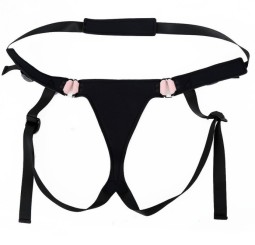 Alone harness Harness Gode-ceinture Pink Pants Rose This accessory is a harness to wear a dildo. It consists of the central part