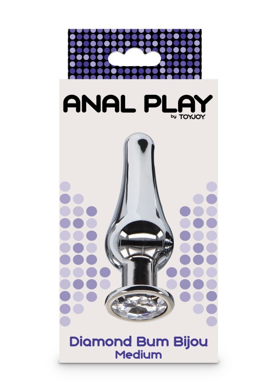 Anal Plugs Jewelry Diamond Bum M 10 x 3.4cm The Diamond Bum anal jewelry plug is here in its version M. It consists of an insert