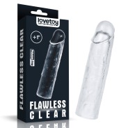 Rallonge de Pénis Gaine de pénis Flawless 15 x 4cm Transparente Précautions d'utilisation : Utiliser de préférence un lubrifiant