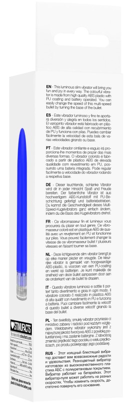 imports Mini Vibro ELENI 14cm Bleu Caractéristiques : Matière plastique ABS avec surface douce Polyuréthane Niveau sonore 50dB F