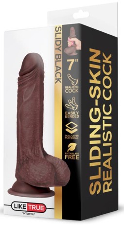 Realistic gods Realistic Gode Slidy Cock 12.5 x 3.8cm Brown Instructions for use: Clean after each use Preferably use a water-ba