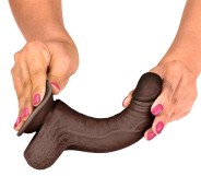 Realistic gods Realistic Gode Slidy Cock 12.5 x 3.8cm Brown Instructions for use: Clean after each use Preferably use a water-ba
