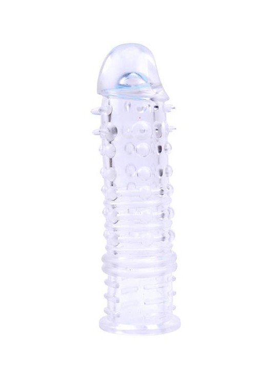 Penis extension Penis sheath Swirls 16 x 4cm Transparent The Swirls penis sheath is an accessory designed with a soft material a