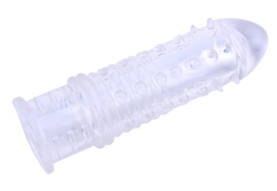 Rallonge de Pénis Gaine de pénis Swirls 16 x 4cm Transparente La gaine de pénis Swirls est un accessoire conçu avec une matière 