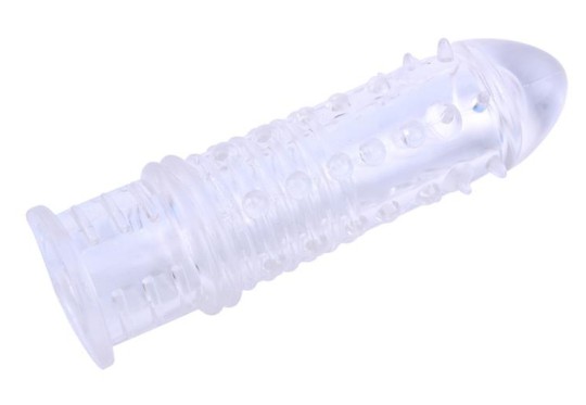 Penis extension Penis sheath Swirls 16 x 4cm Transparent The Swirls penis sheath is an accessory designed with a soft material a