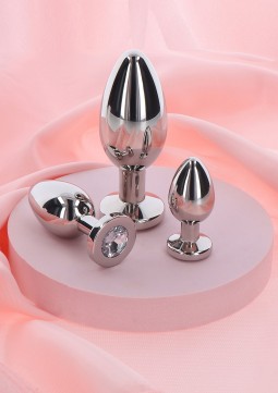 Sextoys en Métal Plug bijou en métal Butt Fine S 5 x 2.3cm Conseils d'utilisation : Nettoyer après chaque utilisation Utiliser d